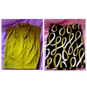 Size small top and size 6 skirt from Ann Taylor
